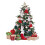 Mini meia de Natal de tricô com bordado de inicial 2