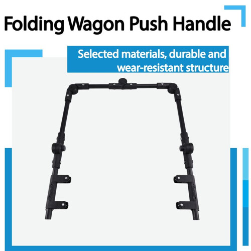 Folding Handcart Push Handle Trolley Handle Attachment Removable Foldable Beach Cart Handle Replacement Parts 1