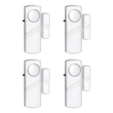 4 Stuks Veiligheidsdeur Raam Alarm, Draadloos Deur Raam Inbraakalarm, Deurbel Alarmen voor Kantoor Raam Zwembad