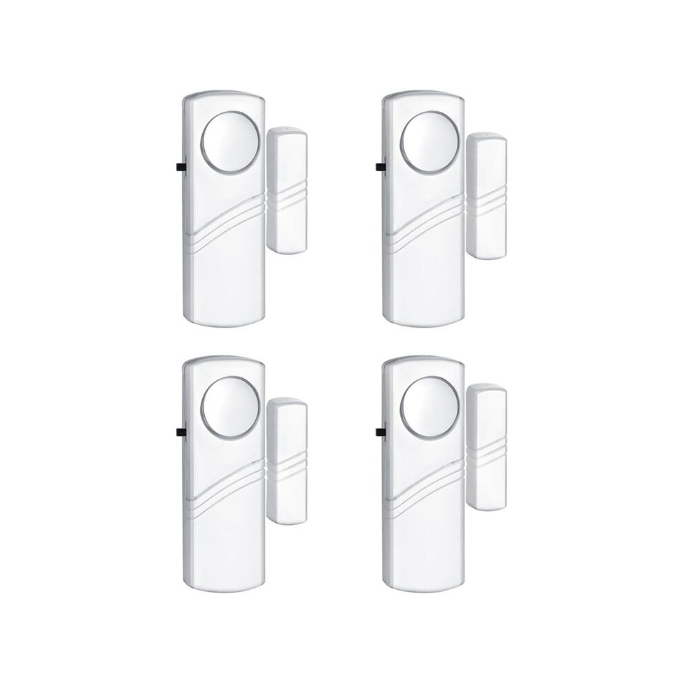 4Pcs Security Door Window Alarm, Wireless Door Window Burglar Alarm, Doorbell Alarms For Office Window Pool 6031329096898