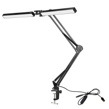 Desk Lamp with Clamp Double Architect Desk Lamp LED Desk Lamp Eye Protection Modern Desk Light 10 Brightnes 3 Color