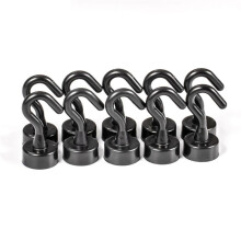 20PCS Magnetic Hooks Punch-Free Wall Magnet Hook for Keys Coat Hanging Hanger Kitchen Fridge Bathroom Office Organizer