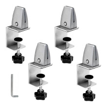 Beschermende Clip voor Panelen van 0,32 cm Tot 2,54 cm Dik, Verstelbare Desktopverdelerklem, Aluminium Desktopverdelerklem