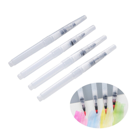 Πινέλα ζωγραφικής Homoyoyo Watercolor4Pcs Πινέλο χρωματισμού νερού με κοινή επίπεδη άκρη 1