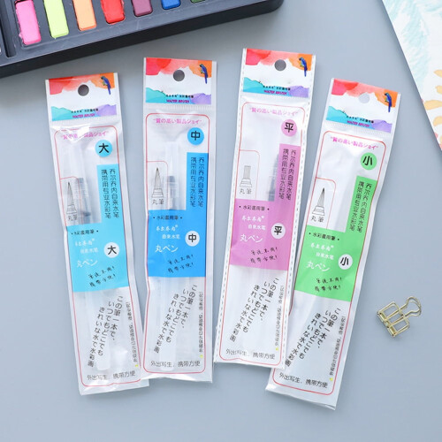 Πινέλα ζωγραφικής Homoyoyo Watercolor4Pcs Πινέλο χρωματισμού νερού με κοινή επίπεδη άκρη 2