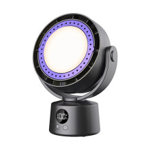Bladeless Electric Fan Multifunctional Wireless Air Circulator Home Quiet Ventilator Desktop Air Cooler with LED Light B
