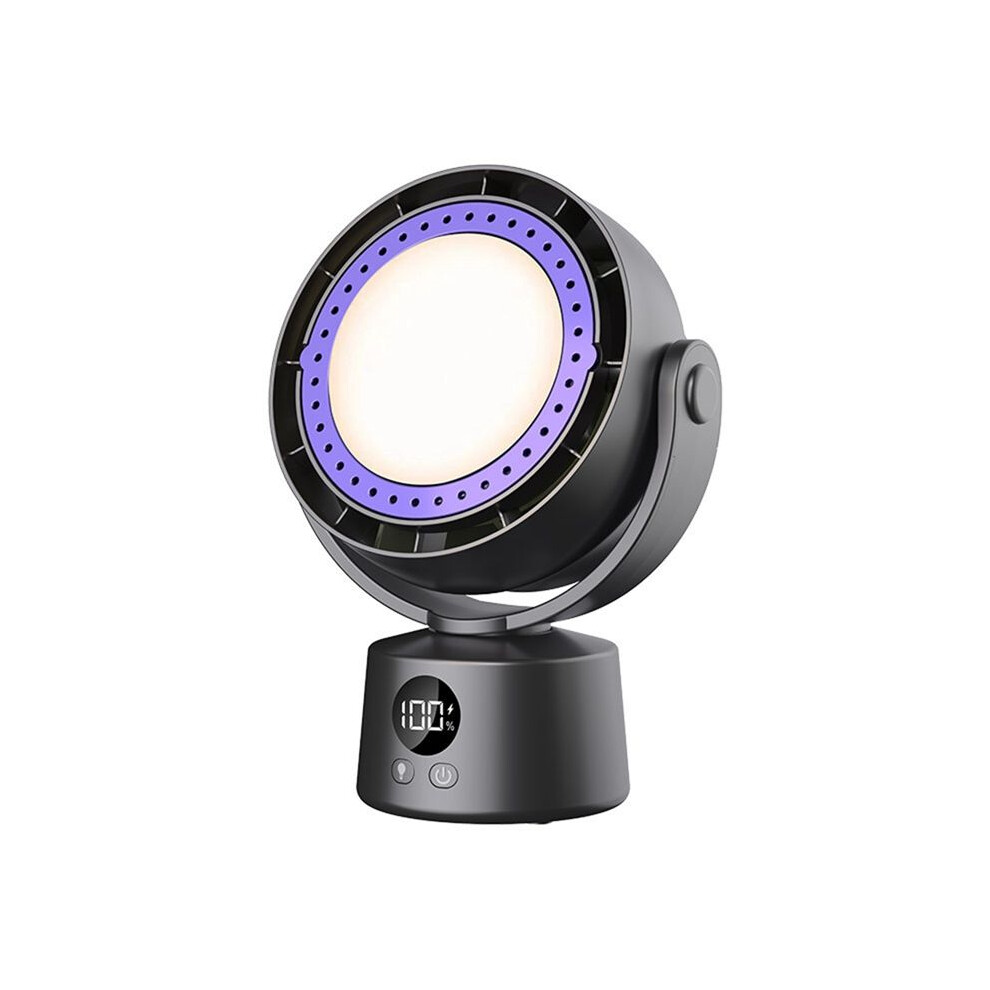 Bladeless Electric Fan Multifunctional Wireless Air Circulator Home Quiet Ventilator Desktop Air Cooler With Led Light B 4712295104771