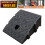 YEAHIBABY Curb Ramp Heavy Duty Plastic for Vehicles Use Black Robust Structure Versatile Use 4