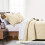 Cal King Quilt Set: Soft Solid Coverlet, 3-Pc (1 Quilt + 2 4