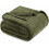Couverture polaire pour lit simple, 152 x 203 cm, vert olive 5