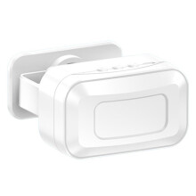 Sonnette de Bienvenue à Induction Infrarouge Carillon de Porte Sans Fil Détecteur de Mouvement Alarme Magasin Bureau Blanc
