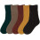Women's Winter Solid Thick Warm Crew Socks 3