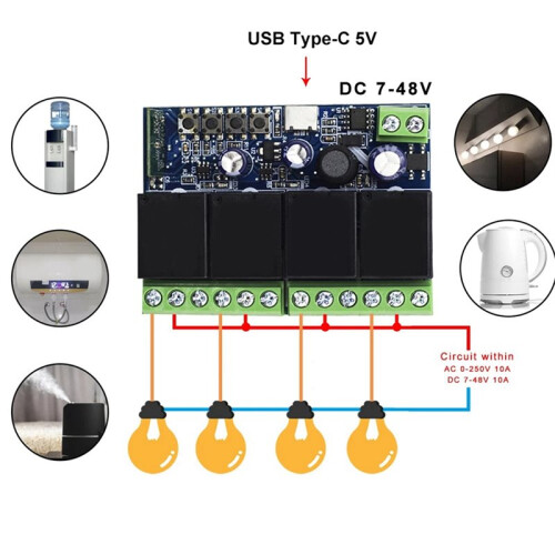 4-Channel Intelligent WiFi /Relay Module, 6-Button Remote Control, Wireless  Timer. 2