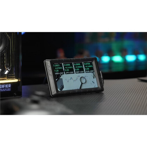 Computer Secondary Screen  Card Temperature Monitoring Status Custom Theme Desktop Computer Accessories Black 2