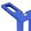 Aluminum Woodworking Square Protractor 45/90 Miter Ruler Blue 6