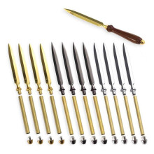 Brieföffner-Projektset - 12-Teiliges Sortiment, Enthält Metall (4), Gold (4), Chrom (4)