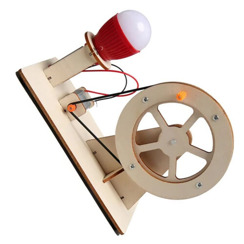 DIY Hand-Cranked Generator Kit Student Science and Technology DIY Kits Handmade Diy Material Pack Experimental Kit 1