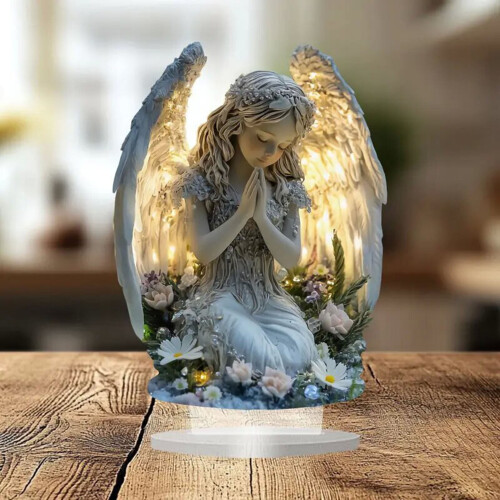 Schutzengel-Figur, friedliche Gebetsstatue, 1er-Pack 2