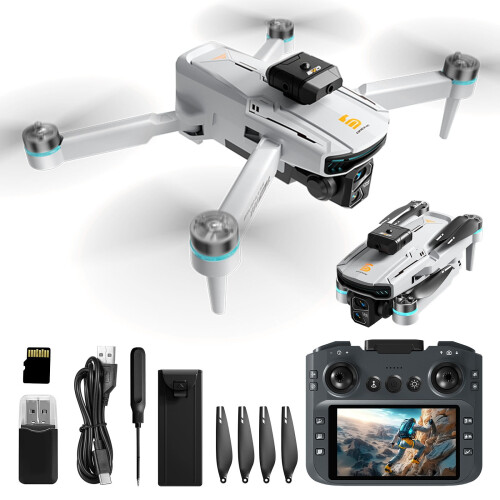 Drone χωρίς ψήκτρες με τηλεχειριστήριο οθόνης 4,3 ιντσών - κάμερα ESC 1080P, αποφυγή 1