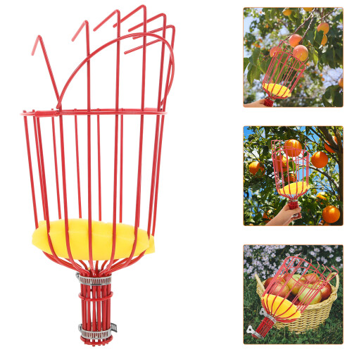 Fruit Picker Tool with Basket and Extension Pole 1