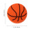 Orange Basketball Drawer Knobs 6-Pack 2