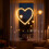 LED-hjertelys Valentinsdagsdekor Hvit Neon USB-drevet 5