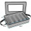 5-Compartment Flatware Storage Case with Removable Lid & Carry Handles – Large Capacity, Durable, Gray 4