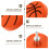 Orange Basketball Drawer Knobs 6-Pack 8