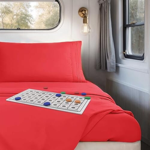 1800 Microfiber Short Queen RV Sheets Set 2