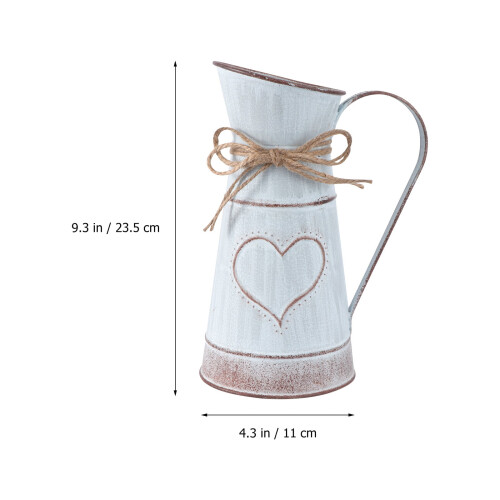 Rustic Iron Vase for Flowers – Farmhouse Style 1
