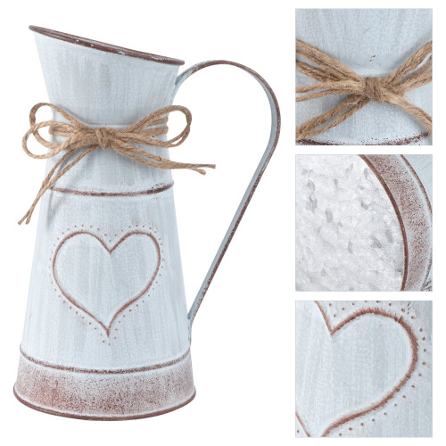 Rustic Iron Vase for Flowers – Farmhouse Style 2