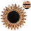 Espelho de parede decorativo rústico de madeira de 53 cm (21 polegadas) com estética boho para decoração de quarto e sala de estar, estilo 7