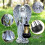 Solar Angel Garden Statue 13.2 in White 4