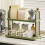 Corner Cup Storage Rack Green 3-Tier 4
