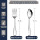24-Piece Stainless Steel Flatware Set: 12 Teaspoons & 12 2