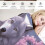 Watercolor Cherry Blossom Flannel Throw Blanket 3