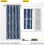 Stone Blue Microfiber Blackout Curtains 52" W x 84" L, 2 5