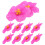 Artificial Hibiscus Flowers Rosy 10 pcs 2