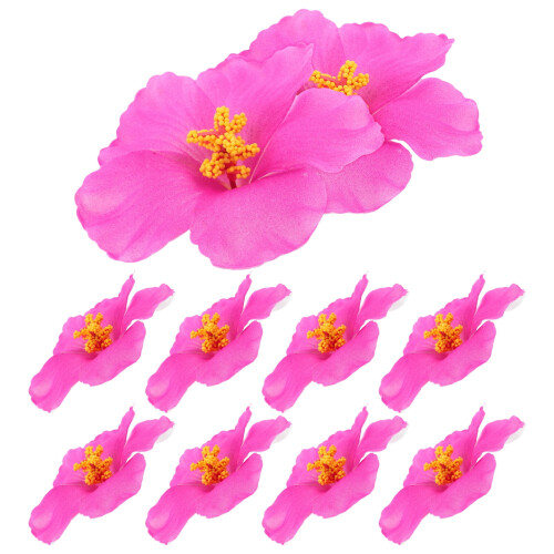 Artificial Hibiscus Flowers Rosy 10 pcs 1