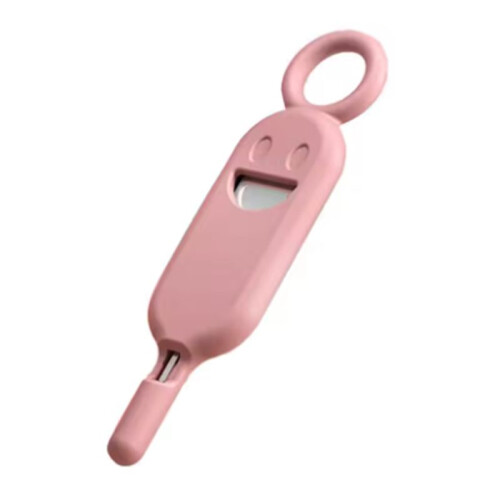 Portable SIM Card Removal Pin Anti-Lost Set Smile Pattern Storage SIM Color Solid Tool Needle Phone Case Card TF Ejecter 2