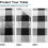 Black & White Checkered Tablecloth 60x102 in 3