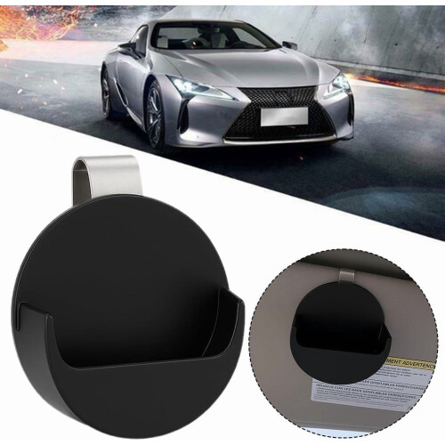 Car Visor Clip Holder Set – 3 Pack Black 1