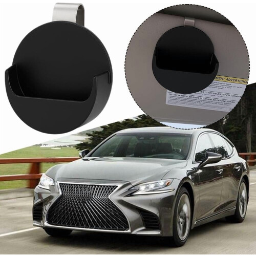 Car Visor Clip Holder Set – 3 Pack Black 2