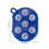 Handflächenförmiger Massagehandschuh mit 7 Metallkugeln, blau 4
