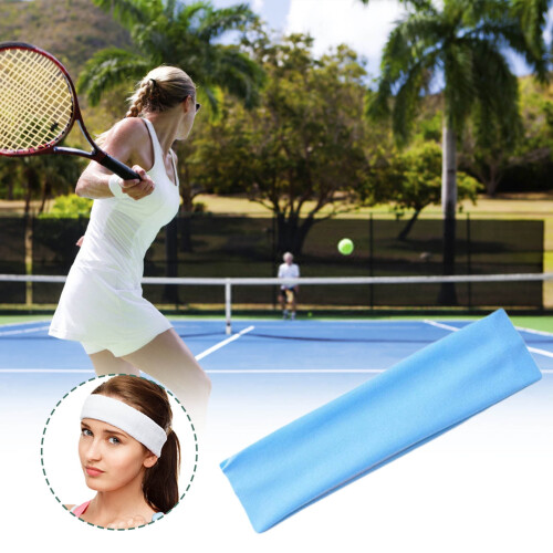 Antislip, elastische sporthoofdband voor dames, effen kleur 2