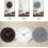 16" Modern Silent Wall Clock – White Face, Wooden Hands 2