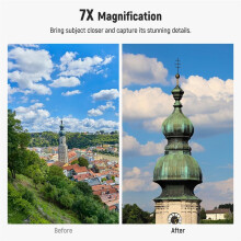 7X Telephoto Lens with Phone Lens Clip Lens for 17mm Thread Phone Cage/Phone Case/Backplate