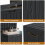 28-Gallon Floral Resin Deck Box - Black 4