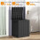 28-Gallon Floral Resin Deck Box - Black 5