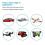 MC6C  V2 2.4G 6CH Controller Transmitter W/ Receiver Radio System for RC Airplane Drone Multirotor Helicopter Boat 7